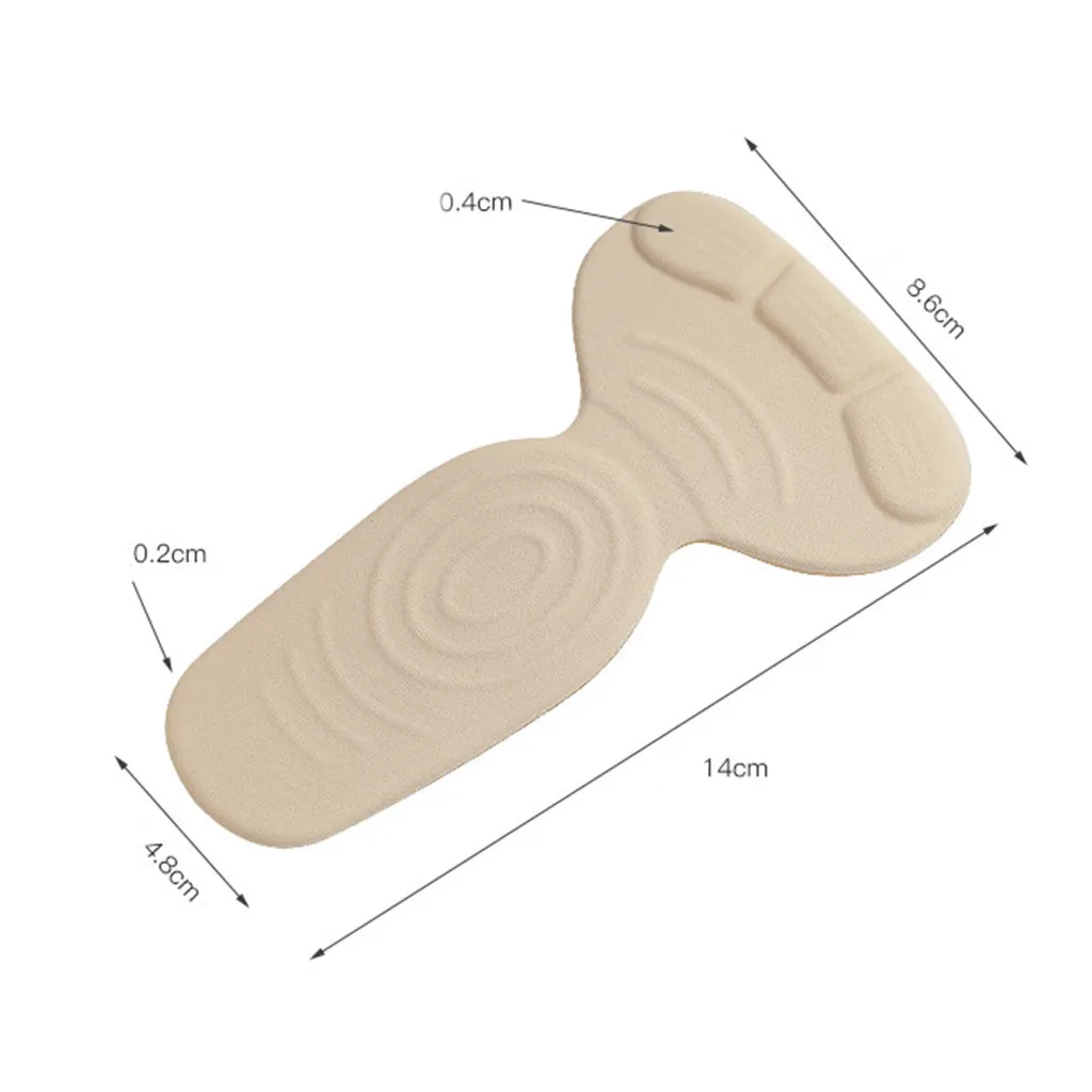 T-shape силиконовый слой против скольжения подушки ноги пятки протектор туфли с вкладышем стельки