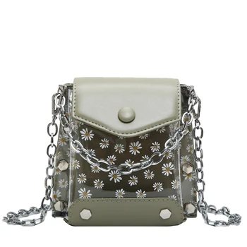 

2020 fashion crossbody bags for women summer transparent print women's Shoulder Messenger Bag bolsos para mujer women bag