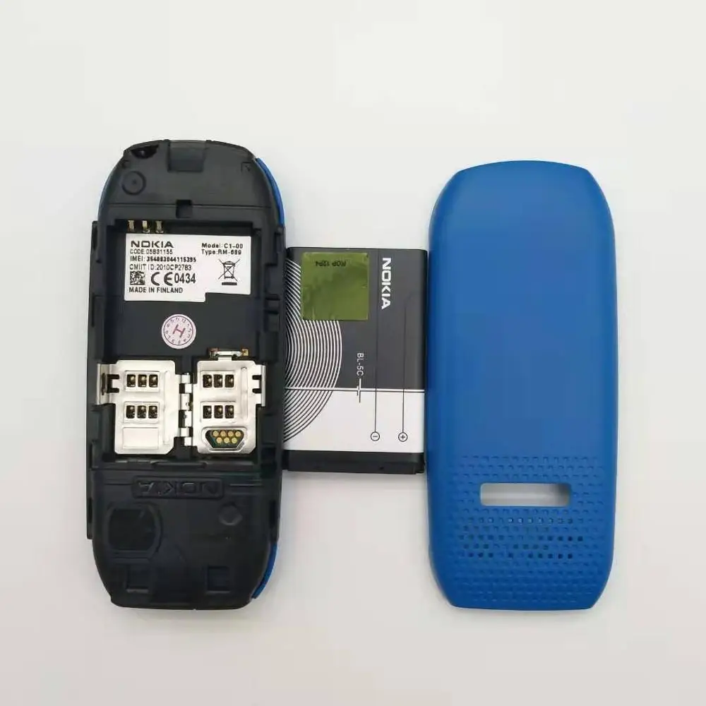 C1-00 Nokia original unlocked C1-00 Dual sim cardd