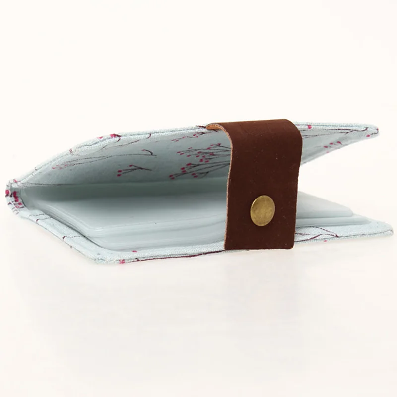 Wallet Card Holder Credit Card Holder Card Holder Card Wallet Card Sleeve Card Sleeves Business Card Holder Id Card Holder Wallet Card Bag Floral Canvas Ladies Card Package Creative Cloth Credit Card Holder Business Holder Women's Cardholders Bag