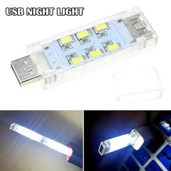 

Mini USB Night Light 12 LEDs Double Side Charging Reading Light Camping Lamp Dropshipping