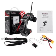 Radyolink RC6GS V2 2.4Ghz 6CH verici + R7FG içinde Gyro alıcı için RC araçlar RC araba RC tekne modeli parçaları
