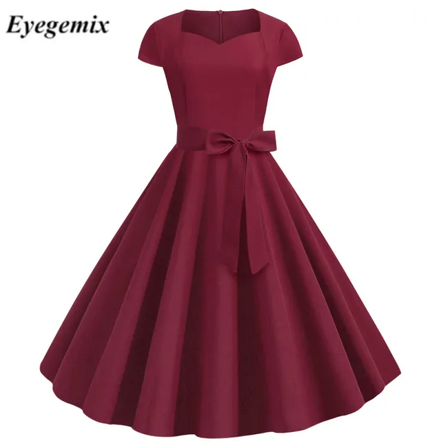 vestido anos 60 com manga