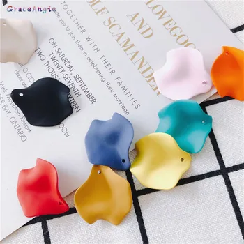 

5pairs resin floral for earring petals Leaf Bead Earring Charm Pendant For DIY Making Necklace Jewelry Accessories Pendant Craft