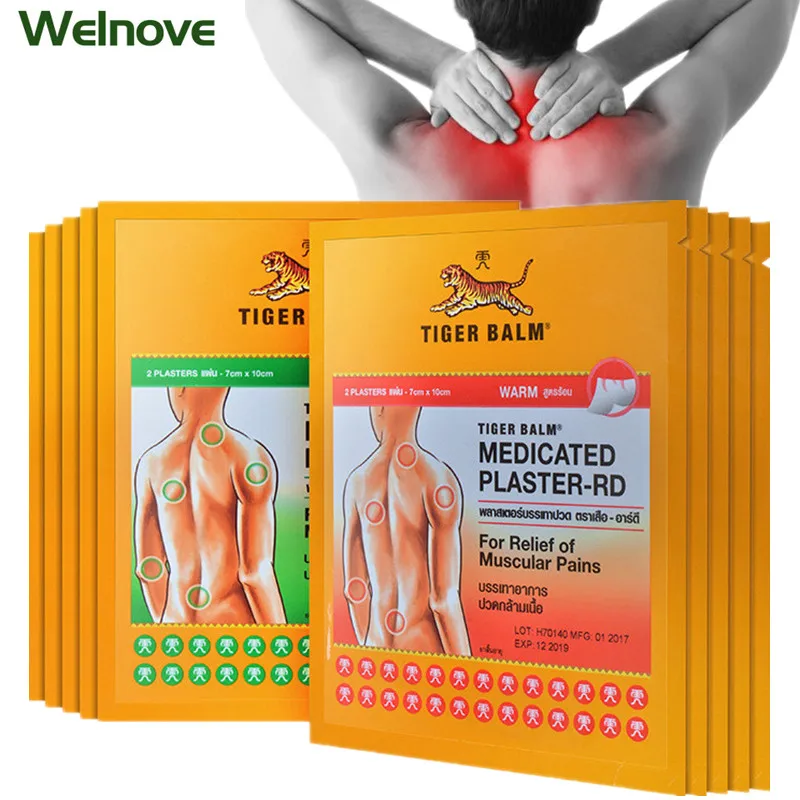 6 шт./3 пакета пластырь Tiger Balm из Таиланда при артрите китайских натуральных трав