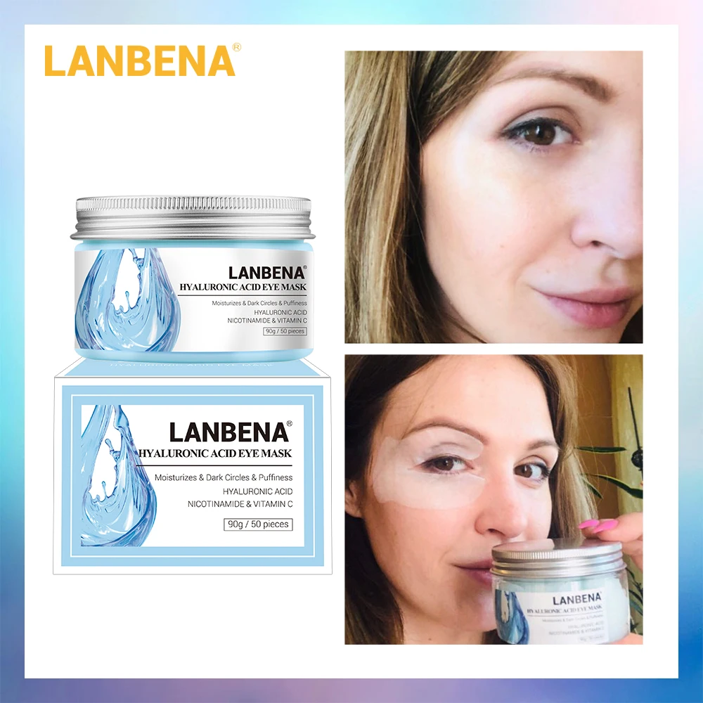 

LANBENA Retinol Eye Mask Hyaluronic Acid Eye Patches Serum Anti-Wrinkle Firming Lift Treatment Dark Circles Repair Skin Care