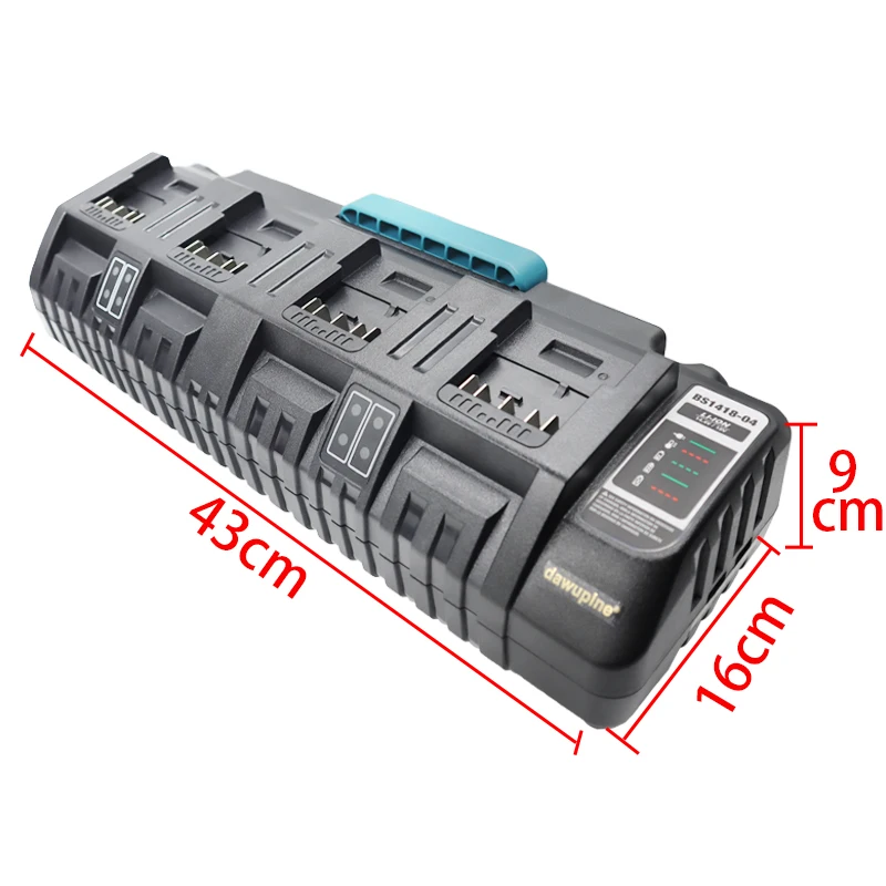 For BOSCH 14.4V 18V Li-ion Charger Rapid Optimum 4-Port 3A Charging Current Repl