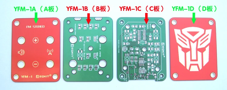 EQKIT FM стерео радио Комплект Электронный DIY Люкс FM 76-108 МГц радио комплект портативный радио