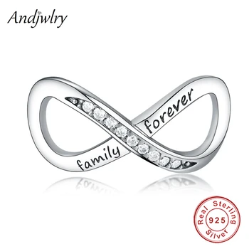 

2019 New Fit Original Charms Bracelet 925 Sterling Silver Family Forever Charm Berloque 925 Silver Women DIY Jewelry