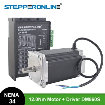 

1 Axis Nema 34 Stepper CNC Kit 12Nm 86 Motor 5.2A Nema34 Step Motor & Digital Stepper Driver DM860S