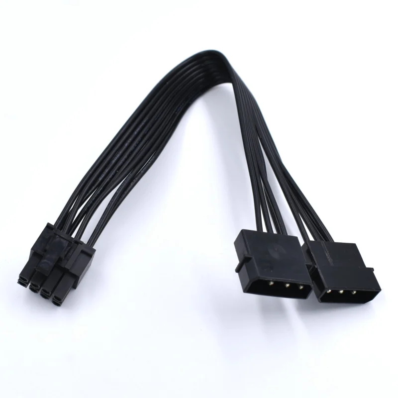 10 шт./лот Кабель адаптер питания Molex 4 pin to 8(6 + 2)Pin PCI Express для видеокарты Pci e ATX PSU