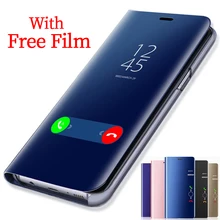 Умный чехол книжка для Xiaomi Redmi Note 8T 8 Pro 7 6 9S 9 K30 Mi 9T 10 на весь телефон