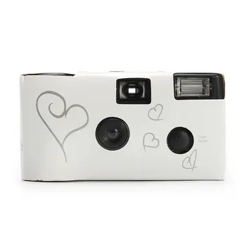 

Film Camera 36 Photos White Photo Power Flash HD Single Use One Time Disposable Film Camera Party Birthday Valentine's Day Gift