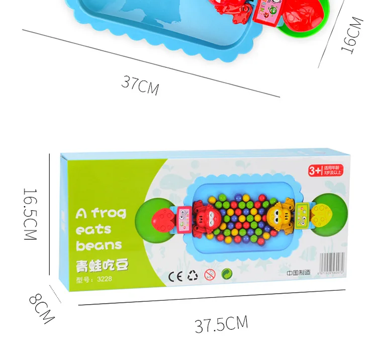 Двойная лягушка PAC-Feeding Swallow Beads лягушка PAC-Повседневная настольная игра для родителей и детей
