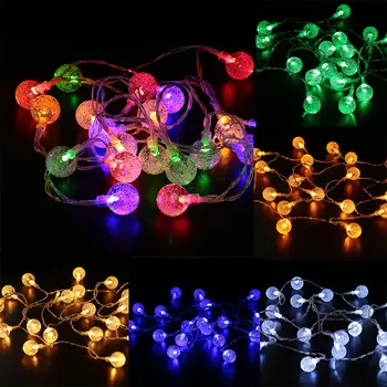 

2M 20 LED Crystal Bubble Ball Light String Christmas Halloween Decoration