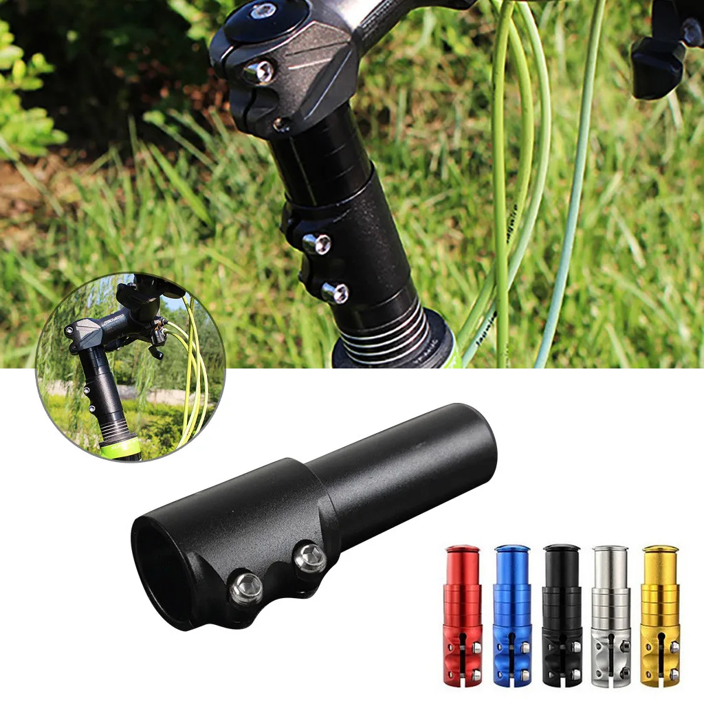 Bike Bicycle Handlebar Fork Stem Riser Up Extend Extender Head Adaptor Mountaineering Accessories Outdoor Gadgets #LR1 | Спорт и