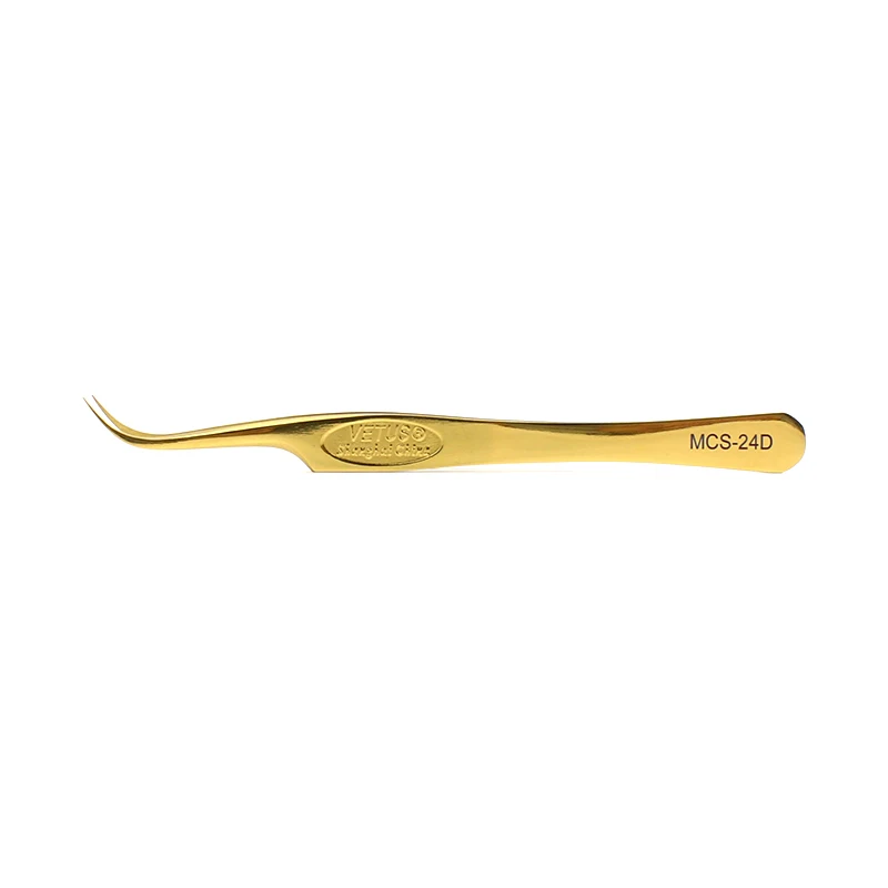 Vetus пинпинцет для ресниц Золотой отличное закрытие бровей Пинцет 3D 6D объем ресниц удлинитель пинцет