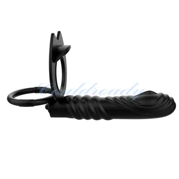 Double Penetration Vibrator Sex Toys Penis Strapon Dildo Vibrator, Strap On Penis Anal Plug for Man Adult Sex Toys for Men Women 4