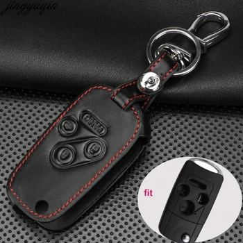 

Good Quality Remote 3+1 4 Buttons Car Key Case Cover Leather For Honda Accord Fit Folding Flid Key Holder