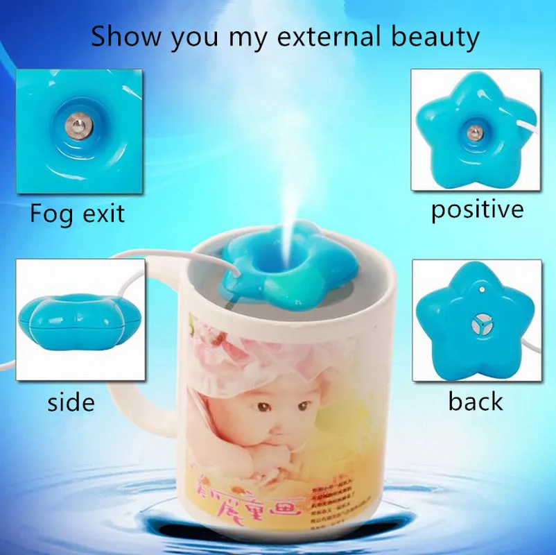 Portable USB Stars Air Humidifier Travel Humidifier Essential Oil Diffuser Car Oil Diffuser Fogger  aromatherapy diffusers