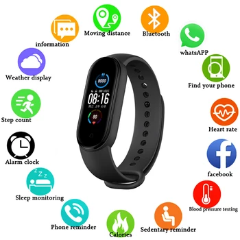 

M5 smart watch men and women fitness sports sleep heart rate tracker with IP67 waterproof performance for iPhone Android