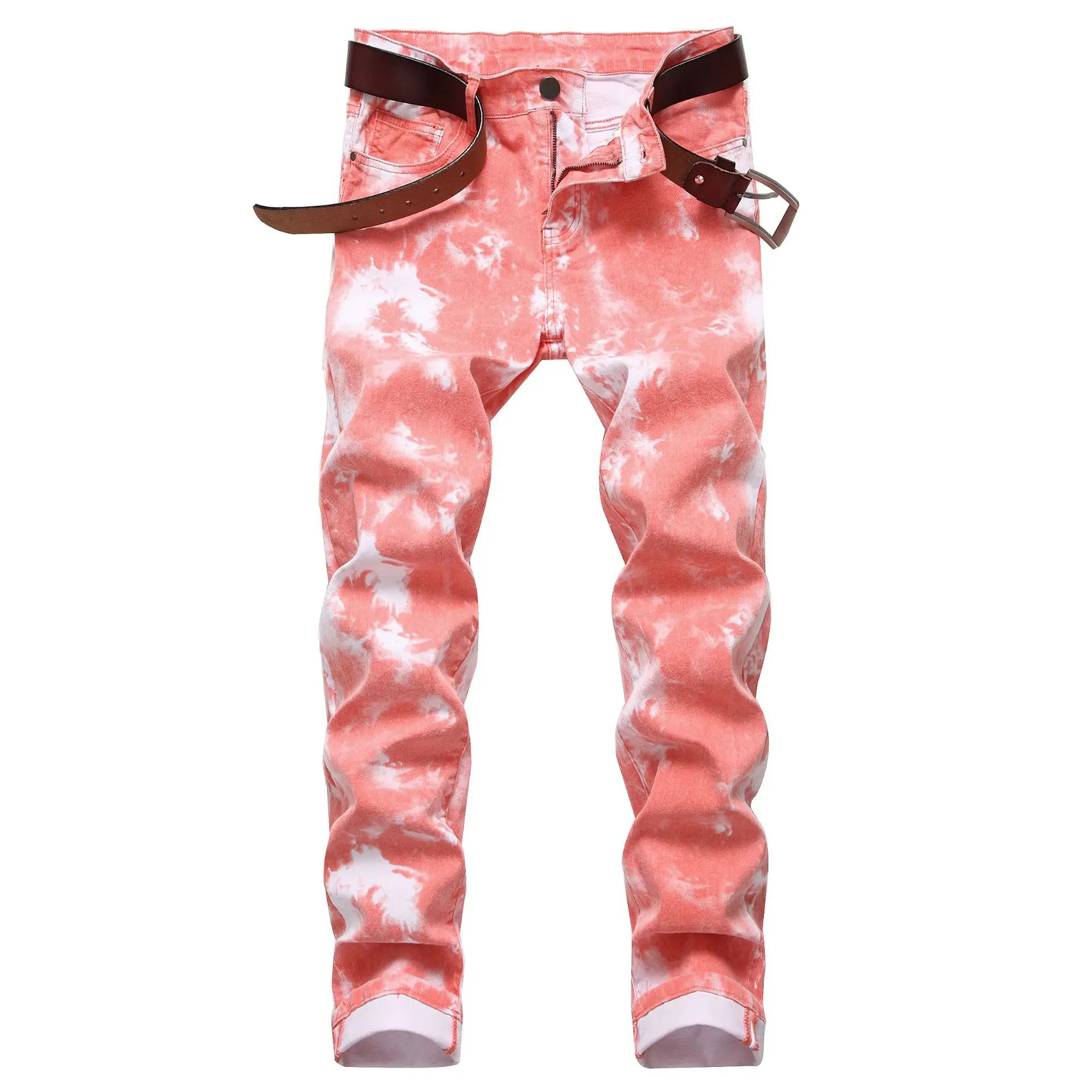 2020 Men Colored Jeans Mens Skinny Elastic Slim Straight Biker Jeans Male Denim Casual Cotton Pants Vaqueros Hombre Plus Size 42