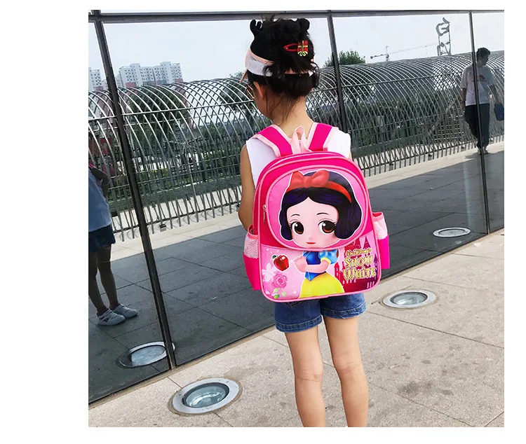 Детский рюкзак с милой принцессой из мультфильма Дисней, детский рюкзак для детского сада, для мальчиков и девочек, детская сумка с человеком-пауком, рюкзак для путешествий