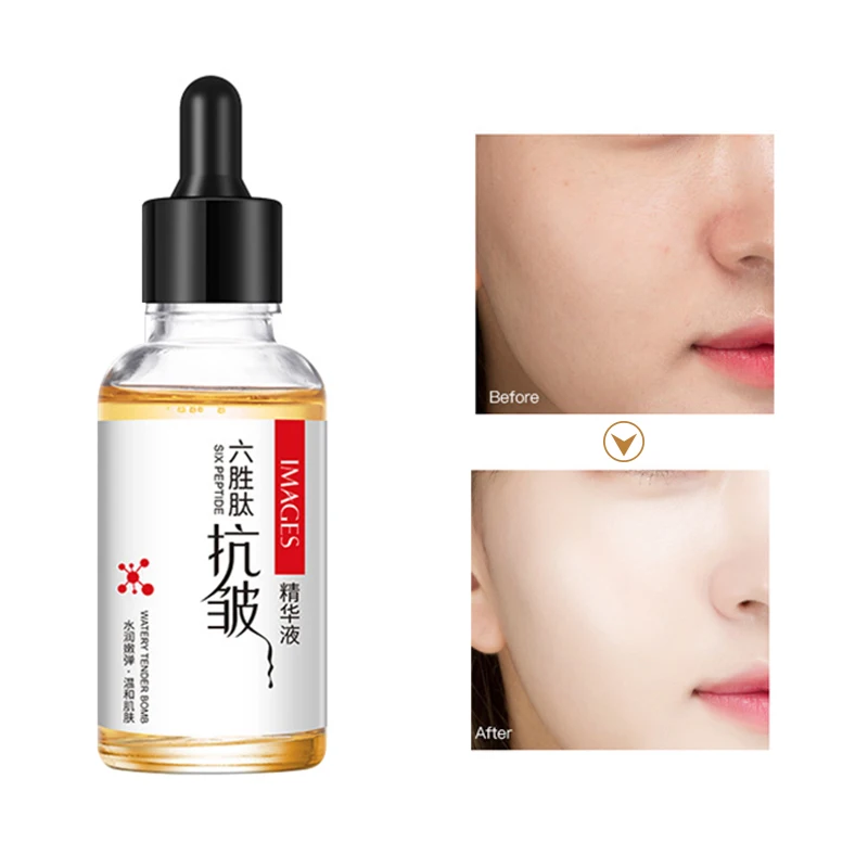 

30ml Six Peptide Anti-Wrinkle Essence Brightens Skin Tenderness Moisturizing Original Anti-Aging Face Skin Care Essence