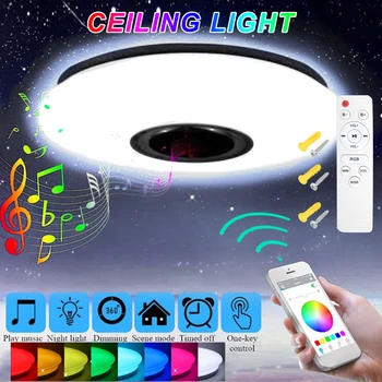 

Smart Modern LED Ceiling Lights for Room Home Ceiling Lamp with APP Bluetooth Music Ceiling Light Living Room Bedroom Lamp Decor