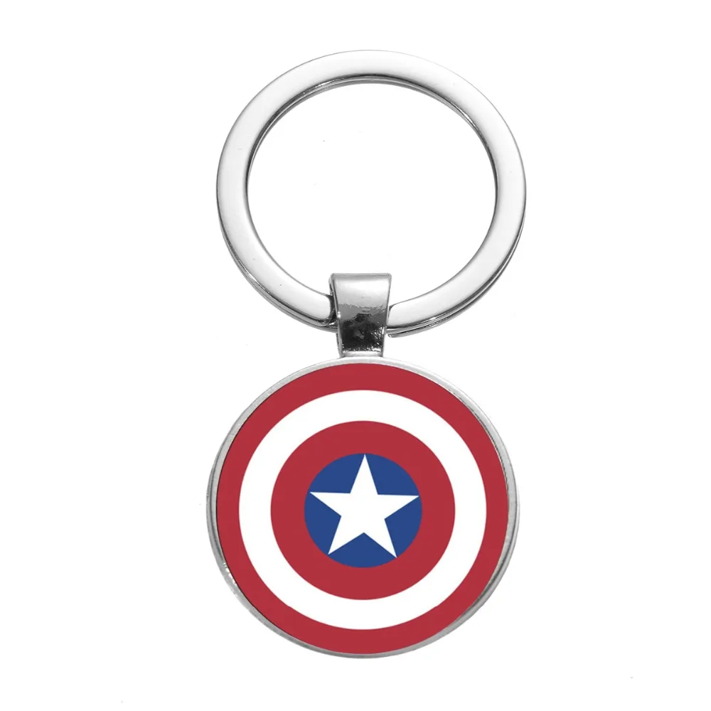 SONGDA The Avengers Бесконечность войны фильм брелок супергерой Железный человек Капитан Америка щит стеклянный купол для ключа Держатель цепи браслет для фанатов