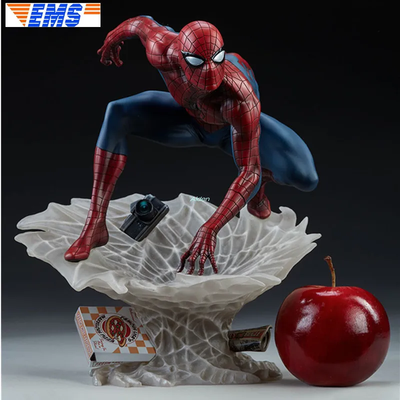 

12" SS 200508 Statue Superhero Bust Spider-Man Full-Length Portrait The Amazing Spider-Man Resin Action Model Toy BOX 30CM Z2289