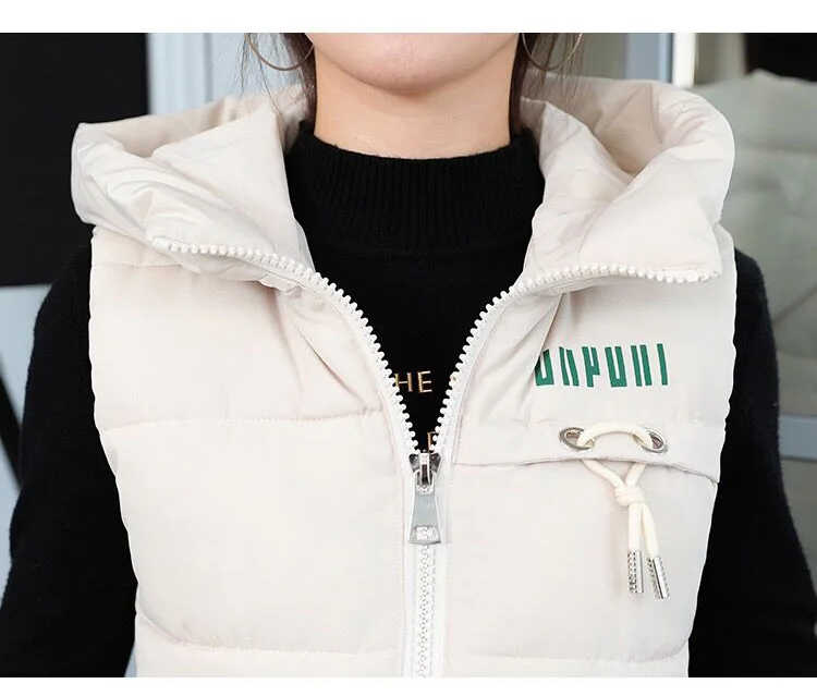Winter Warm Vest Long Waistcoat Autumn Outerwear Vest Coat Sleeveless Jacket Coat Female YTNMYOP