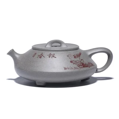 Green ash Pot Мелкий Исин чайник Mine Green Ash секция глина фиолетовый; песок чайник для чая гончарный мастер чистый ручной расписной чайник кунгфу Чайный Набор - Цвет: Green ash Pot