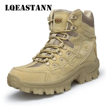 

2020 New Winter Snow High Quality Military Flock Desert Boots Men Tactical Combat Boots Botas Work Safety Shoes Snow Boots