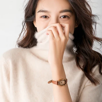 

2019 New Autumn Winter Cashmere sweater women's high collar women knitted cashmere sweater for women