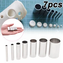 

7Pcs/lot Stainless Steel Pottery Clay Cutter Tools Small Round Cutting Mold Clay Tools Diy Handmade Crafts Wholesale/Dropship