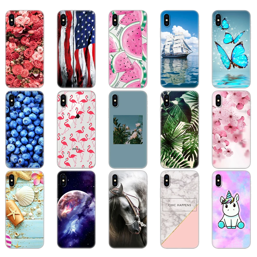 Силиконовый чехол для iphone X XS XR телефона xs max мягкий ТПУ etui бампер задняя крышка
