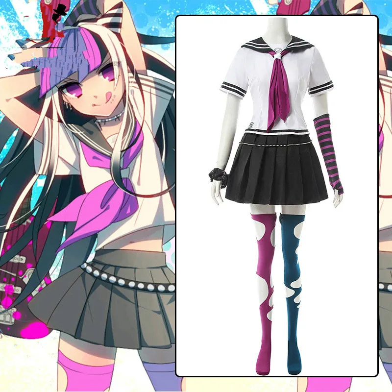 Аниме Danganronpa 2 Косплей Костюм Mioda Ибуки косплей костюм женская школьная форма
