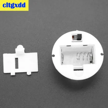 

5pcs/Lot Button Battery Storage Box Case For AG13 / LR44 Batteries Round Base Battery Box Compartment Craft Base