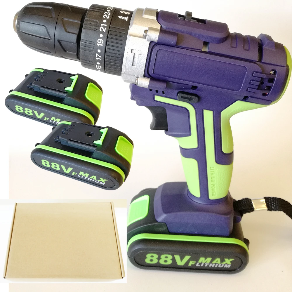 Martillo perforador manual inalámbrico con eléctrico, taladro de impacto portátil con batería recargable, sin cables|Taladros eléctricos| -