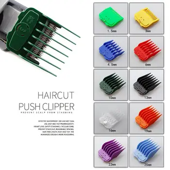

10 Pcs/set Oil Head Electric Clippers Magnet Caliper Limit Comb Hair Clipper Tooth Guides Combs Cutting Tool