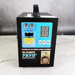 SUNKKO – Machine à souder par points à impulsion, 737G, 4.3KW, lumière LED, 0.35mm, pour Batteries au Lithium 18650 