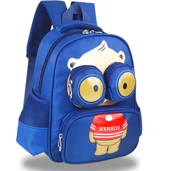 

Cute cartoon Backpacks kindergarten Student school bag waterproof School backpack travel For boy Creative Children school bag