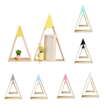 

INS New Nordic-Style Wooden Snow Mountain Set 2-Piece Storage Rack Children's Room Home Decoration Ornament 2-Piece Set