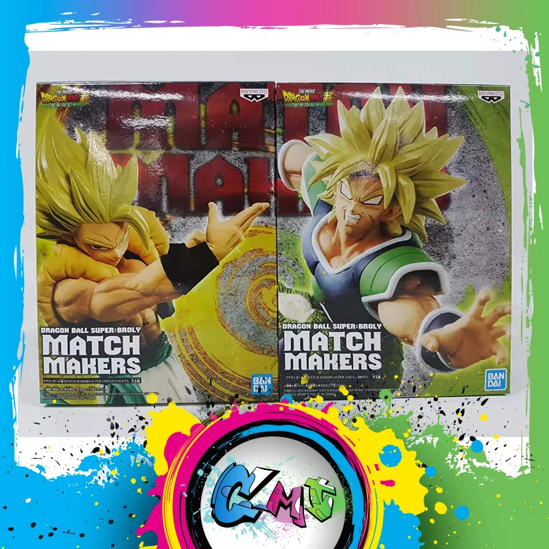 CMT стандартная Оригинальная фигурка Banpresto DRAGONBALL SUPER Match Maker Super Saiyan Broly Gogeta аниме