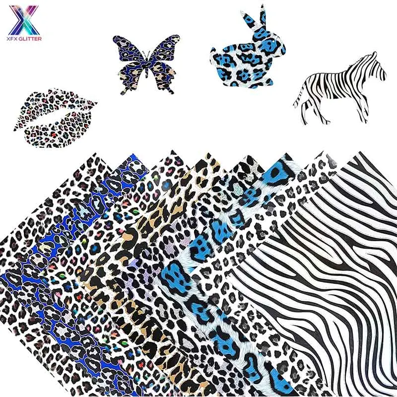 XFX HTV 10 Sheets Pink Holographic Glitter Pattern Heat Transfer Vinyl 12 x  10 Inch Bundle Leopard Print HTV Iron on for T-Shirt - AliExpress