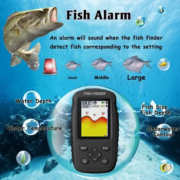 

FFW718 Upgraded New Portable Intelligent Sonar Fish Finders Fishing Tools Echo Sounder For Fishing In Deeper Fishing Tool