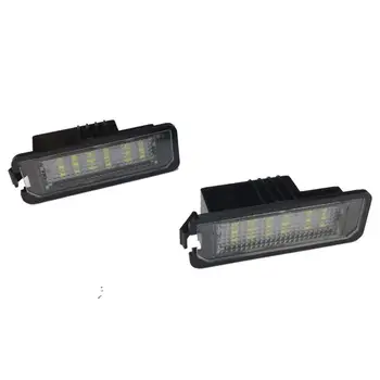 

18 SMD LED License Number Plate Light For Golf GTI MK6 MK5 Passat Polo Rabbit Phaeton Lupo Scirocco