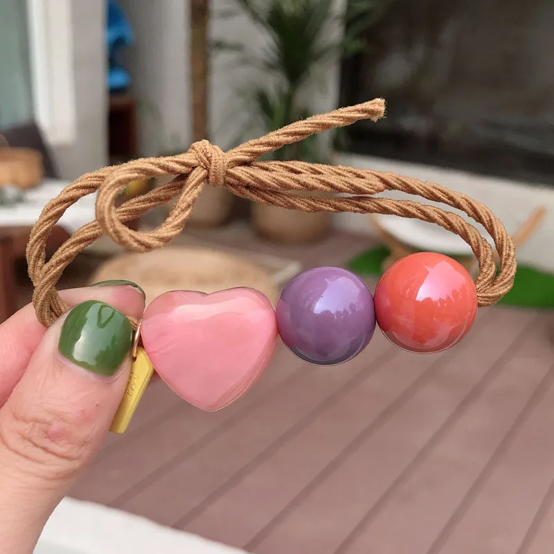 3 pink 1 шт. модная канатная Резиновая лента для волос кольцо для волос лента для волос резинка для волос для женщин и девочек аксессуары для волос - Цвет: 3 pink