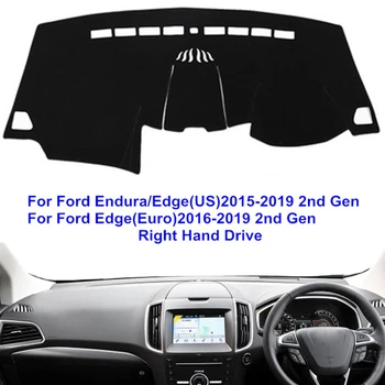 

Car Dashboard Cover Non-slip Dash Mat Cape Carpet Pad Cushion 2 Layers For Ford Edge / Endura 2015 2016 2017 2018 2019 LHD RHD